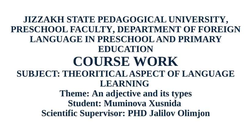 THEORITICAL ASPECT OF LANGUAGE LEARNING