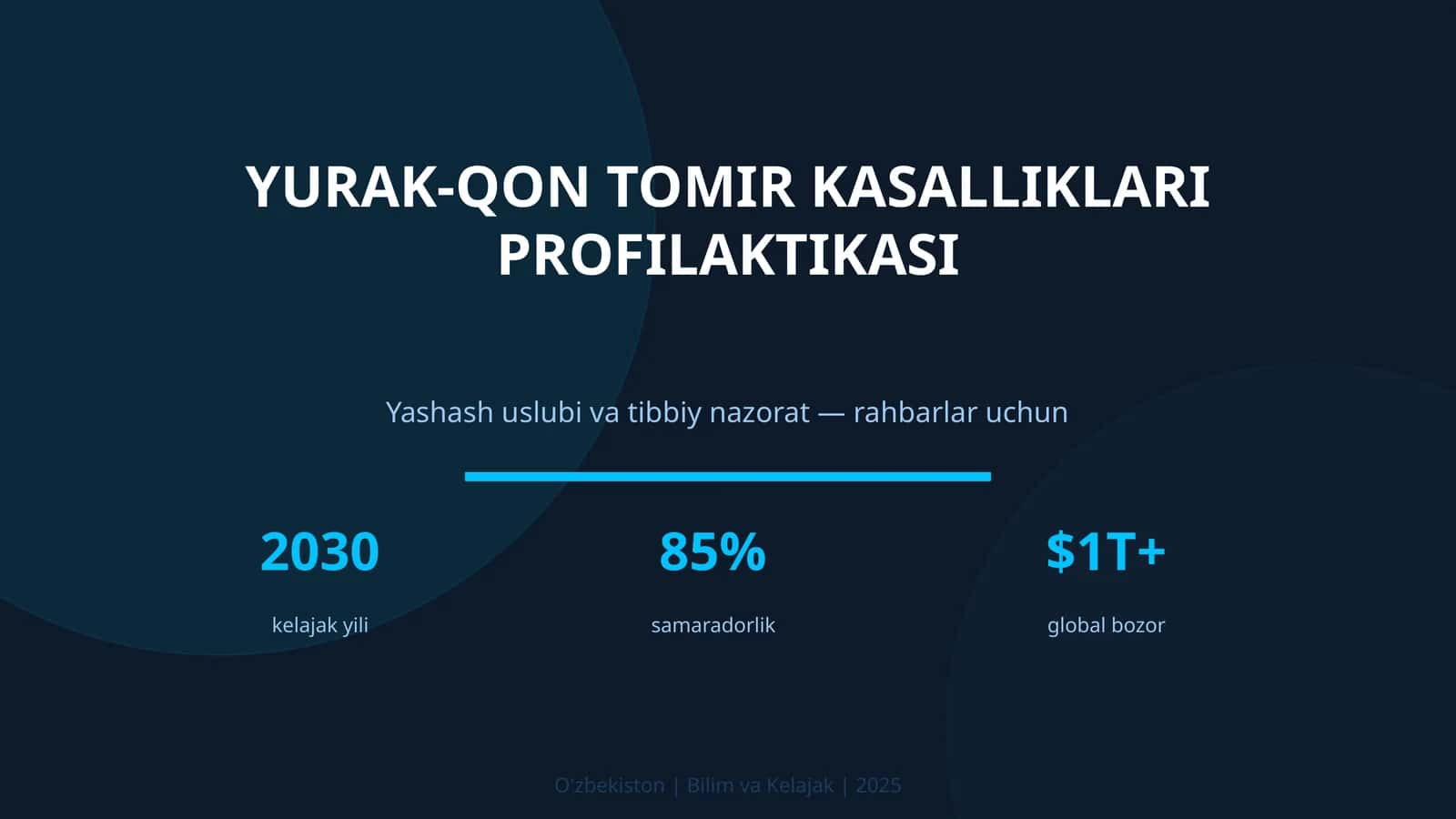 Yurak-qon tomir kasalliklari profilaktikasi 1