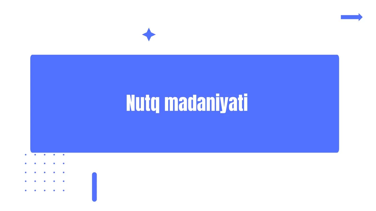 Nutq madaniyati 1