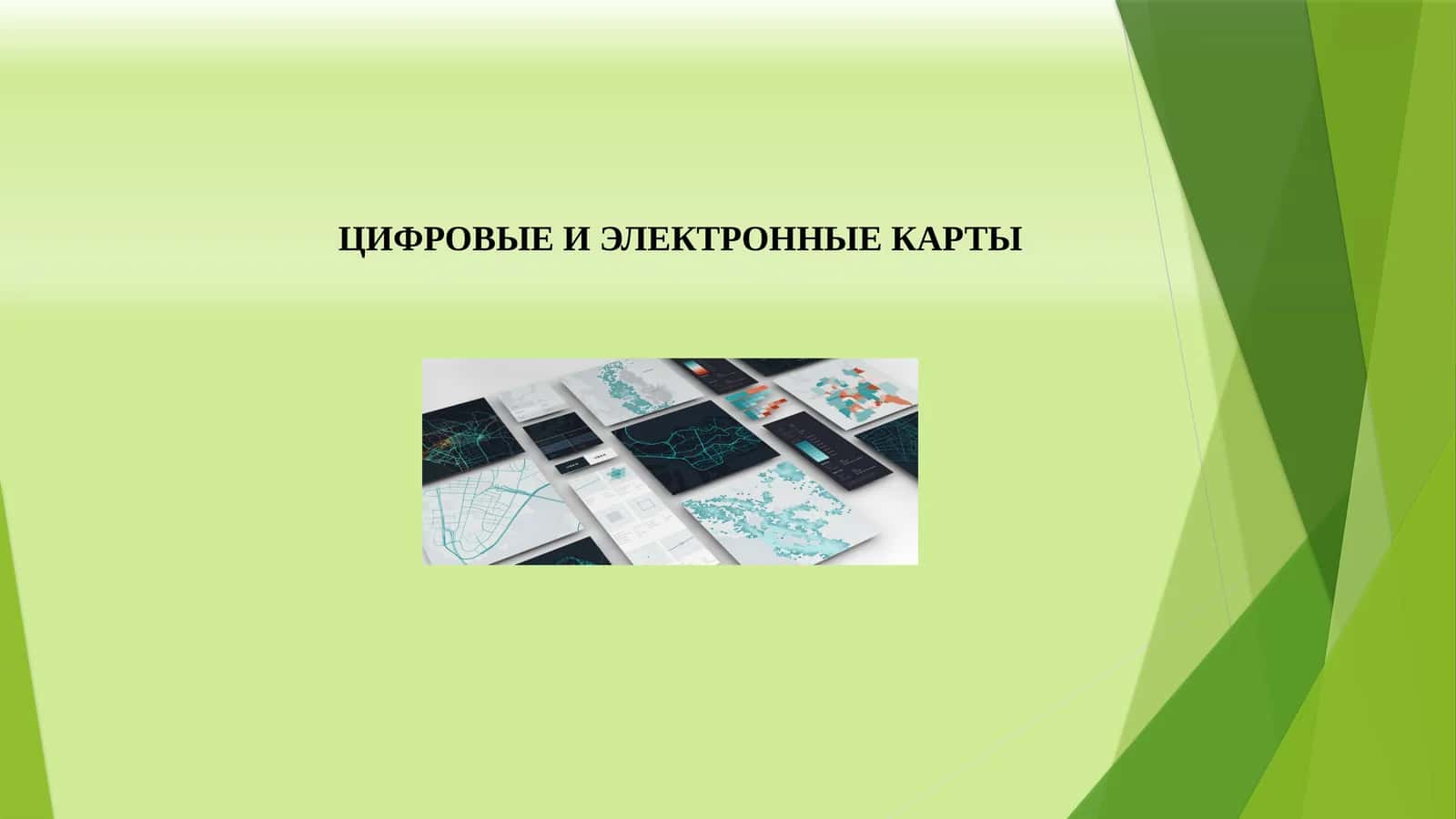 Цифровые и электронные карты 1