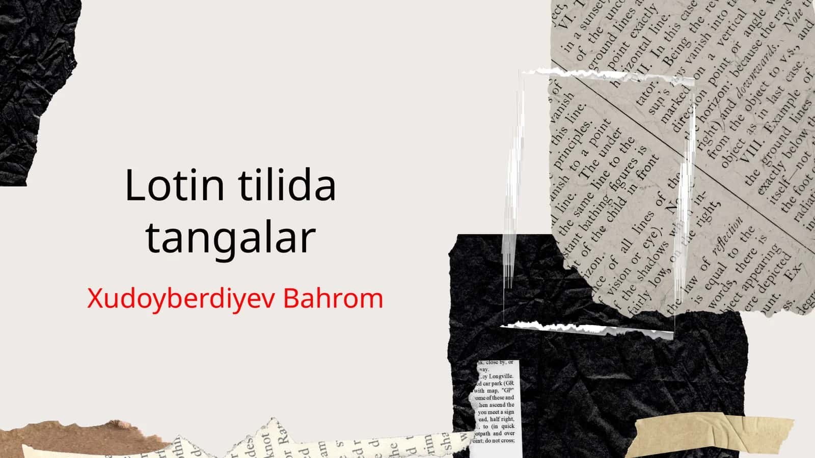 Lotin tilida tangalar 1