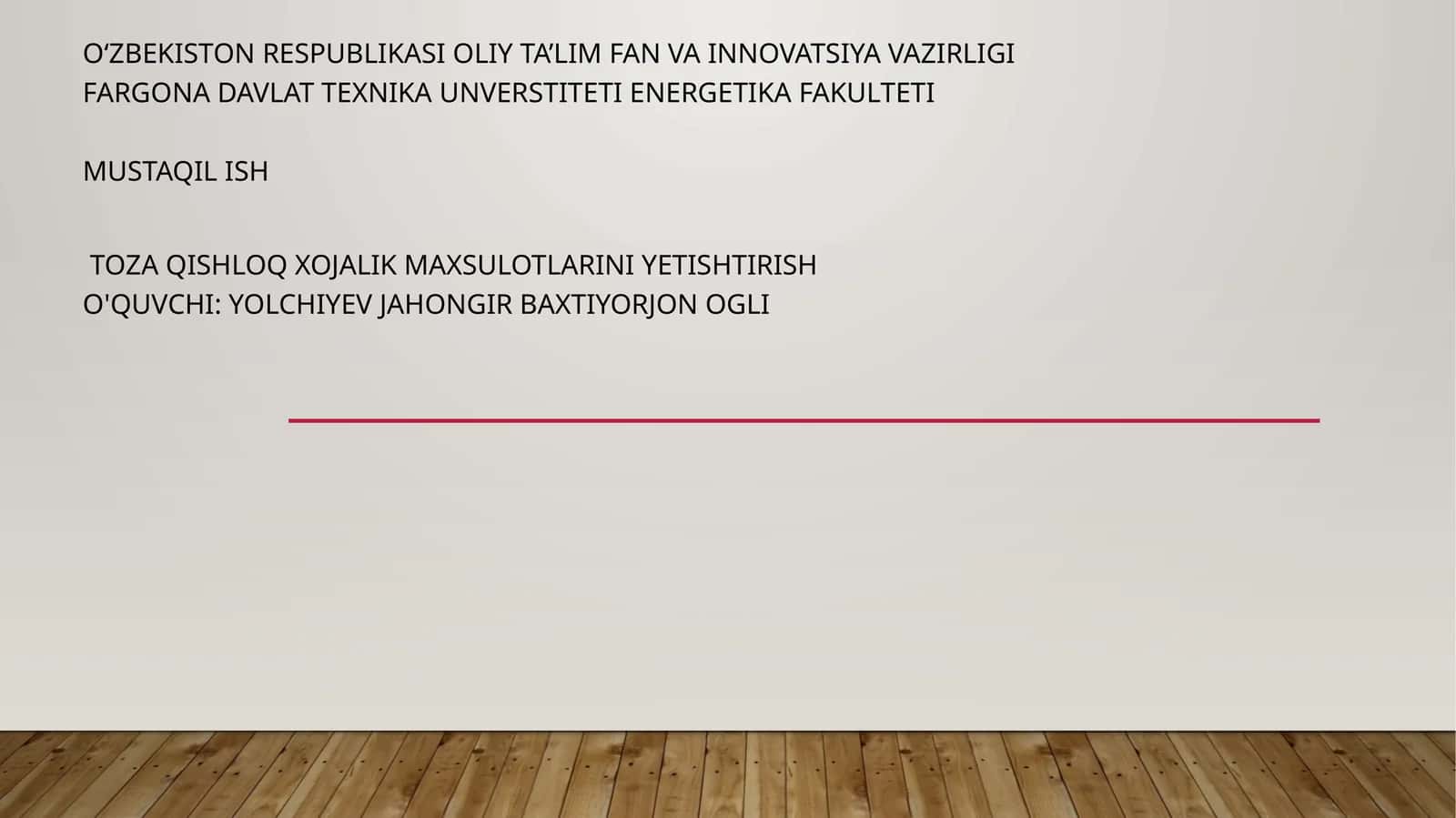 Organik dehqonchilik va sertifikatlash 1
