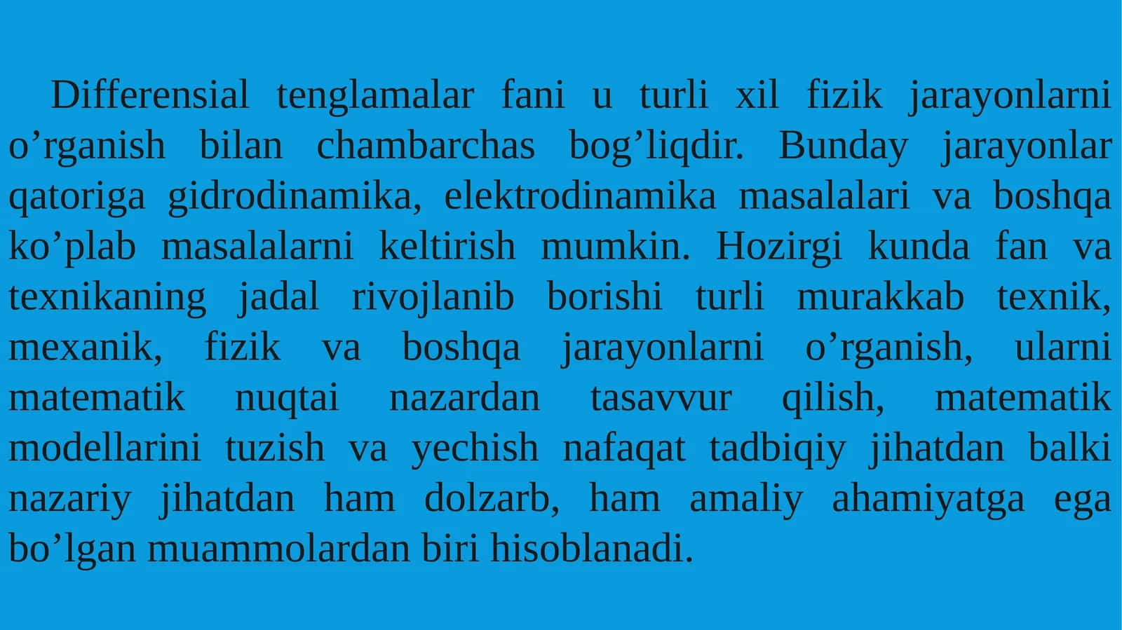 Differensial tenglamalar 1