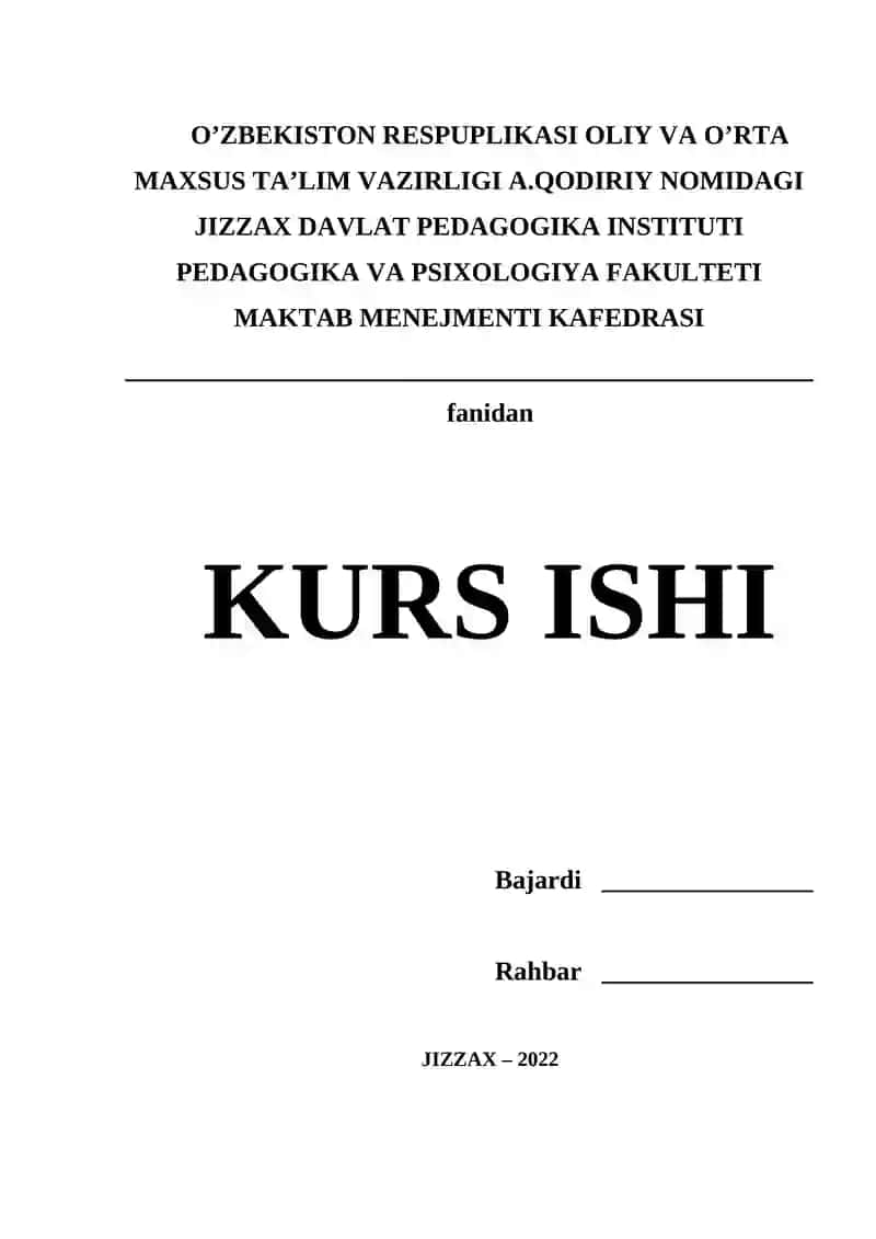 Qo’shimcha ta’lim faoliyatini ichki baholash mezonlari va ko’rsatkichlari
