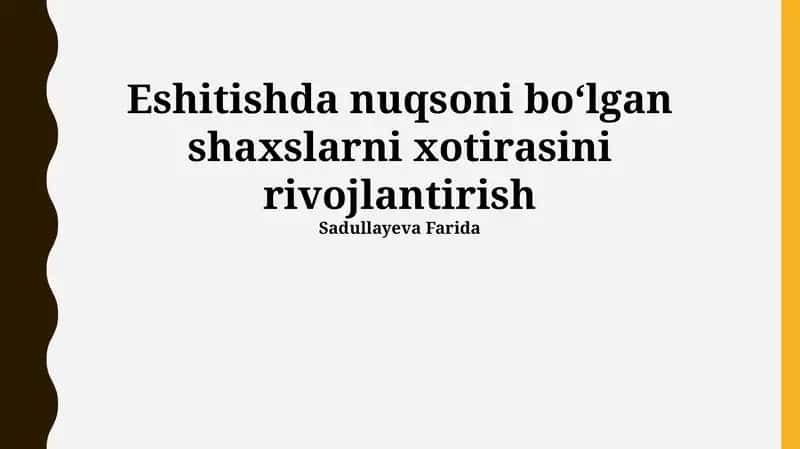 Zamonaviy texnologiyalar va eshitish qobiliyati 1