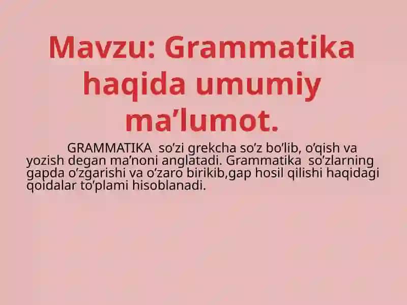 Grammatika
