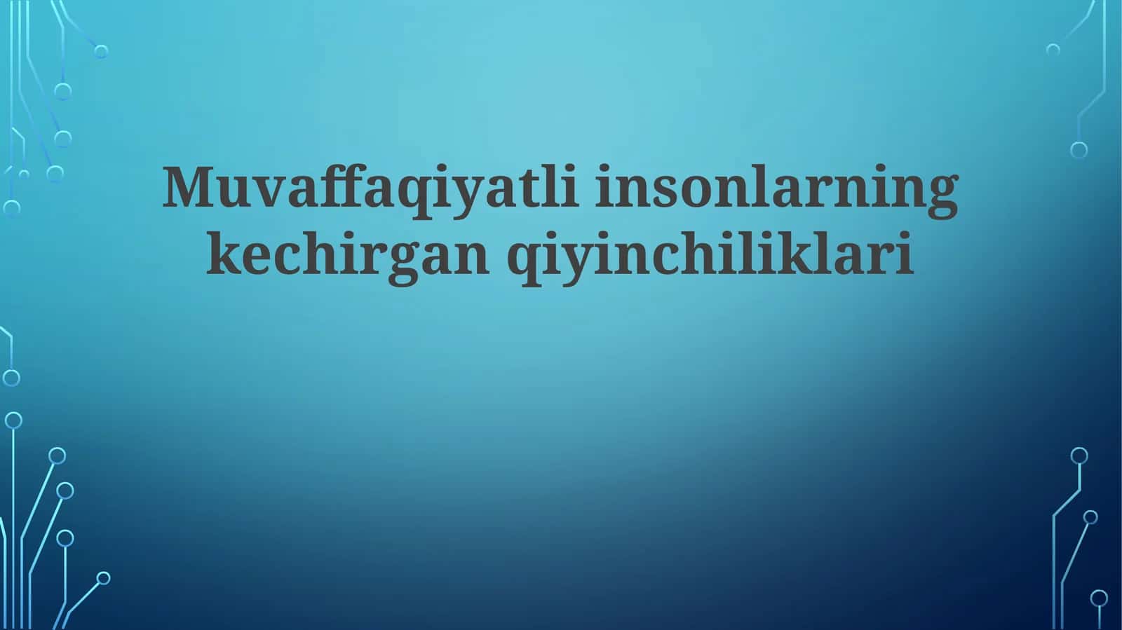 Harakatni davom ettirish 1