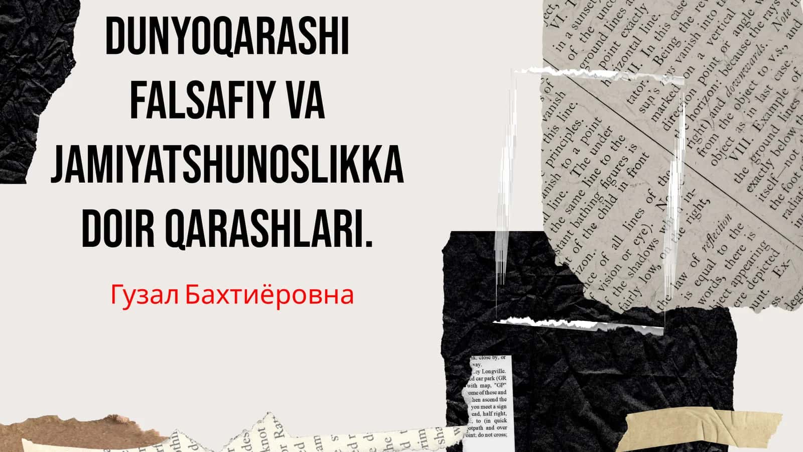 Yassaviyning Falsafiy Dunyoqarashi 1