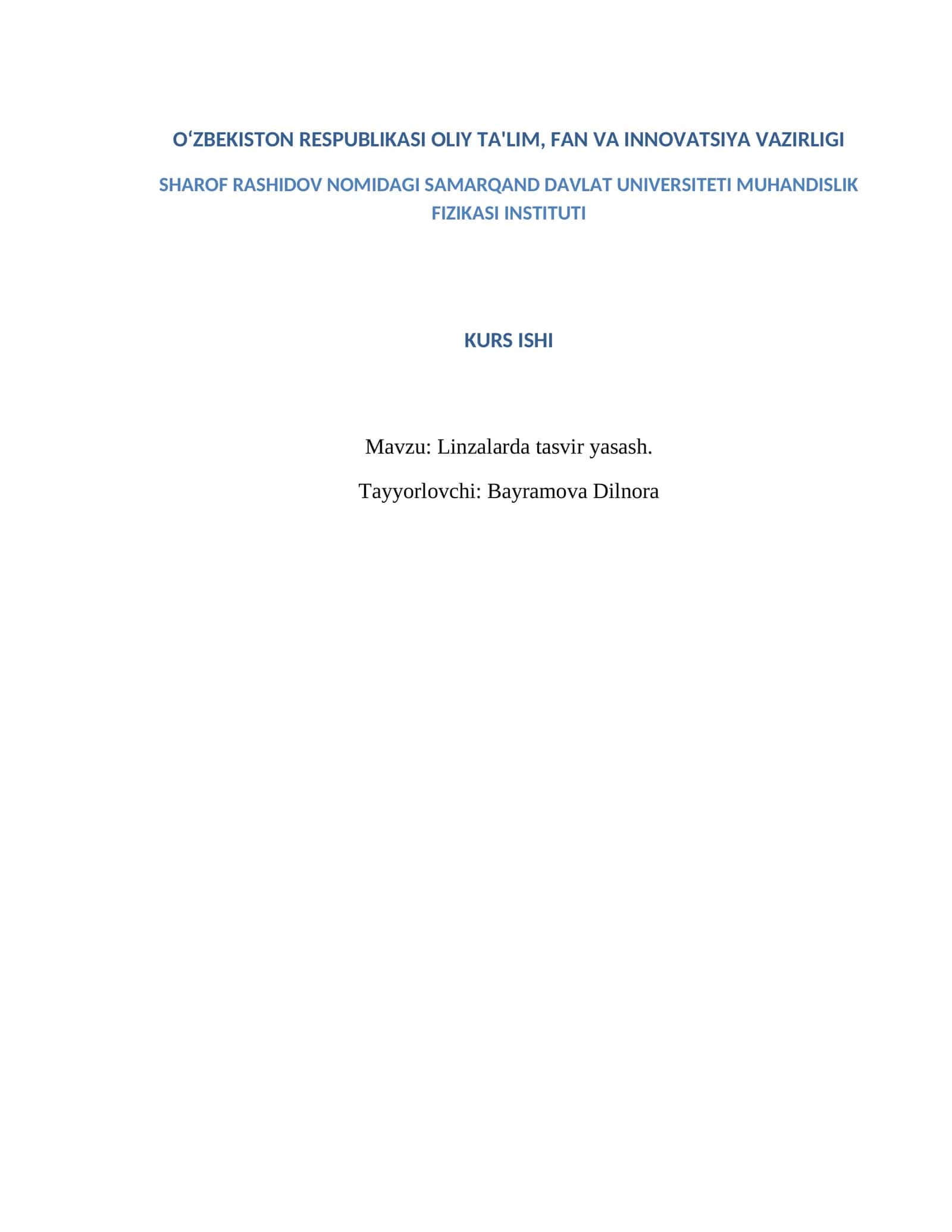 Linzalarda tasvir yasash 1