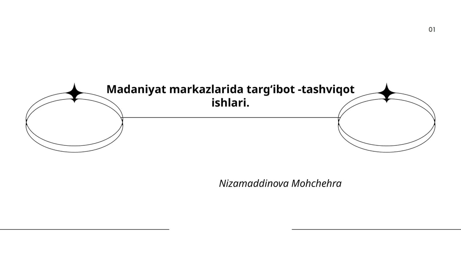 "Madaniyat markazlarida o'zbek milliy an'analari targ'iboti" 1