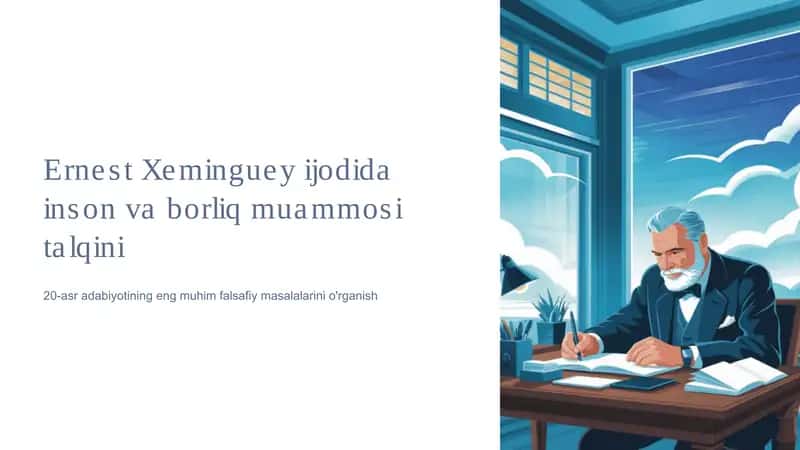 Ernest Xeminguey ijodida inson va borliq muammosi talqini 1