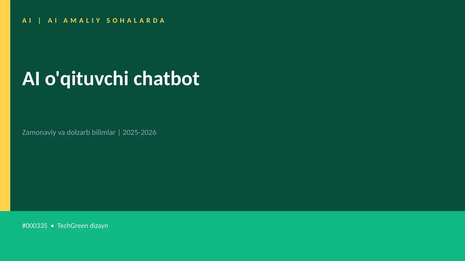 AI o'qituvchi chatbot 1