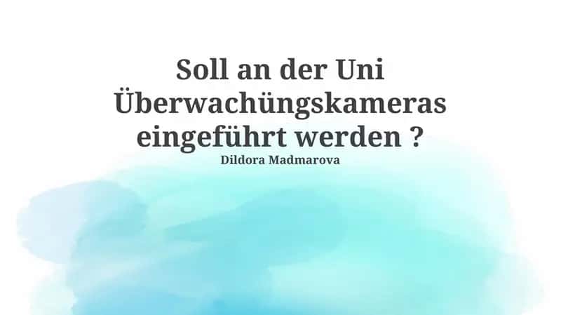 Überwachungskameras an der Universität: Eine umfassende Analyse 1