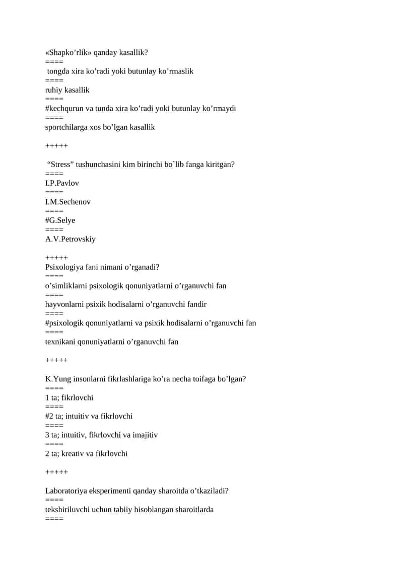 Psixologik qonuniyatlar va psixik hodisalar 1