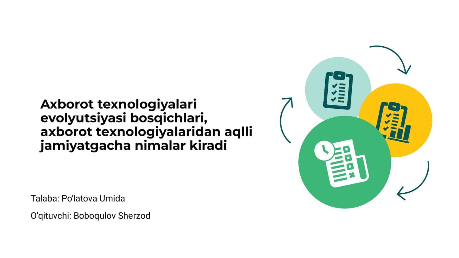 Axborot texnologiyalari evolyutsiyasi bosqichlari 1