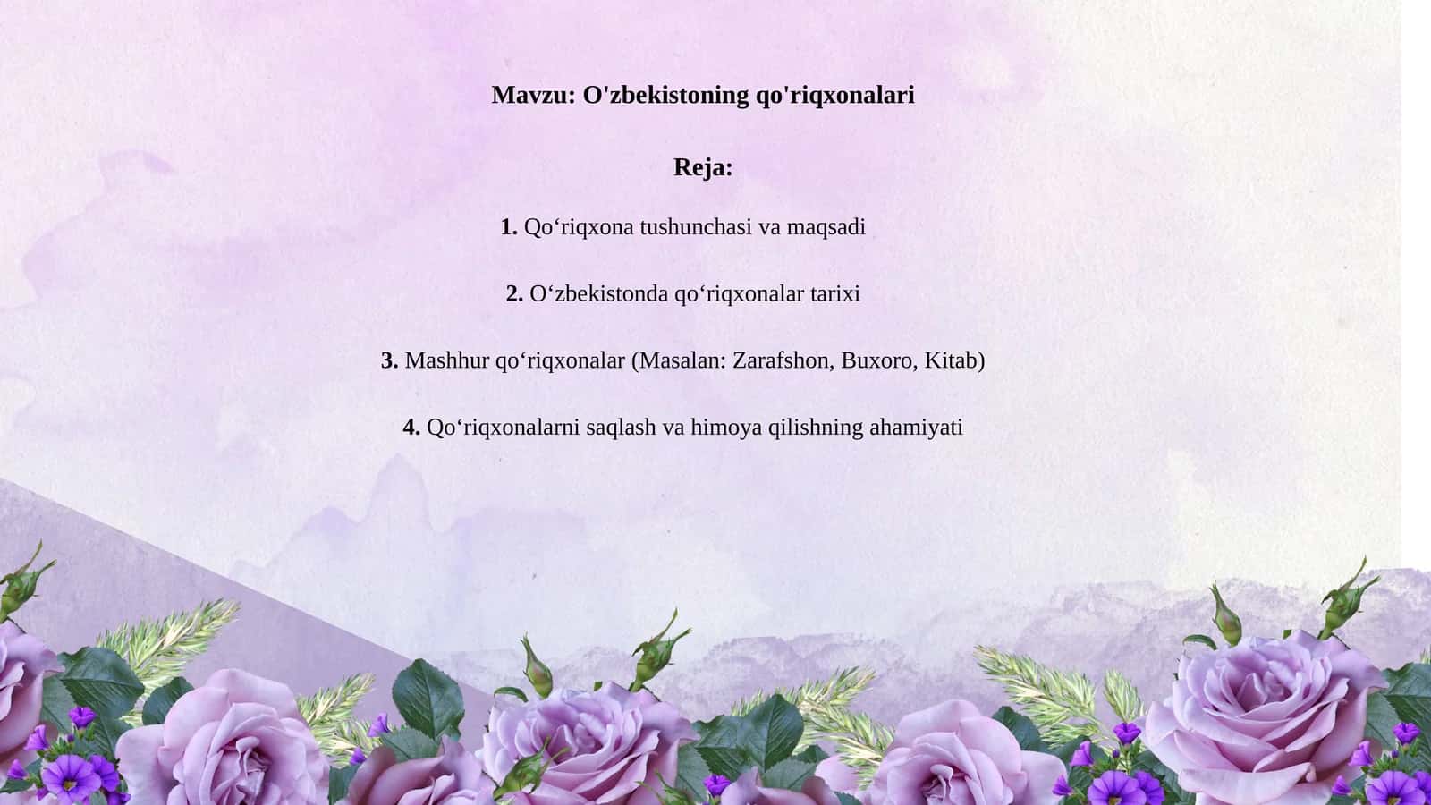 O'zbekistoning qo'riqxonalari 1