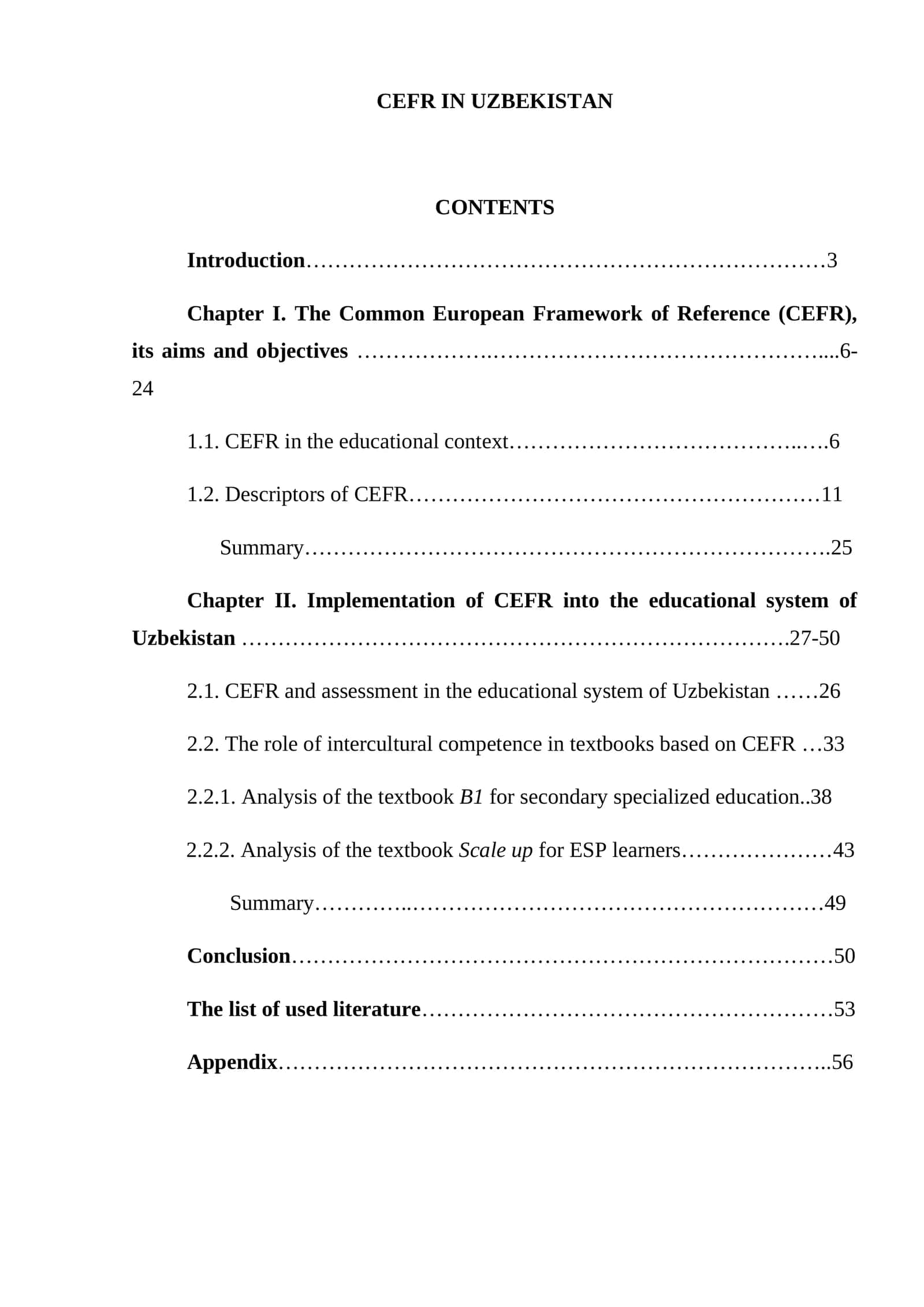 CEFR IN UZBEKISTAN 1