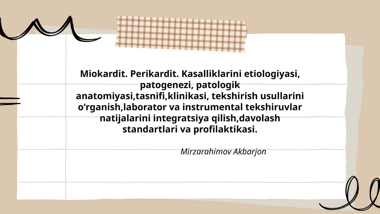 Miokardit. Perikardit 1