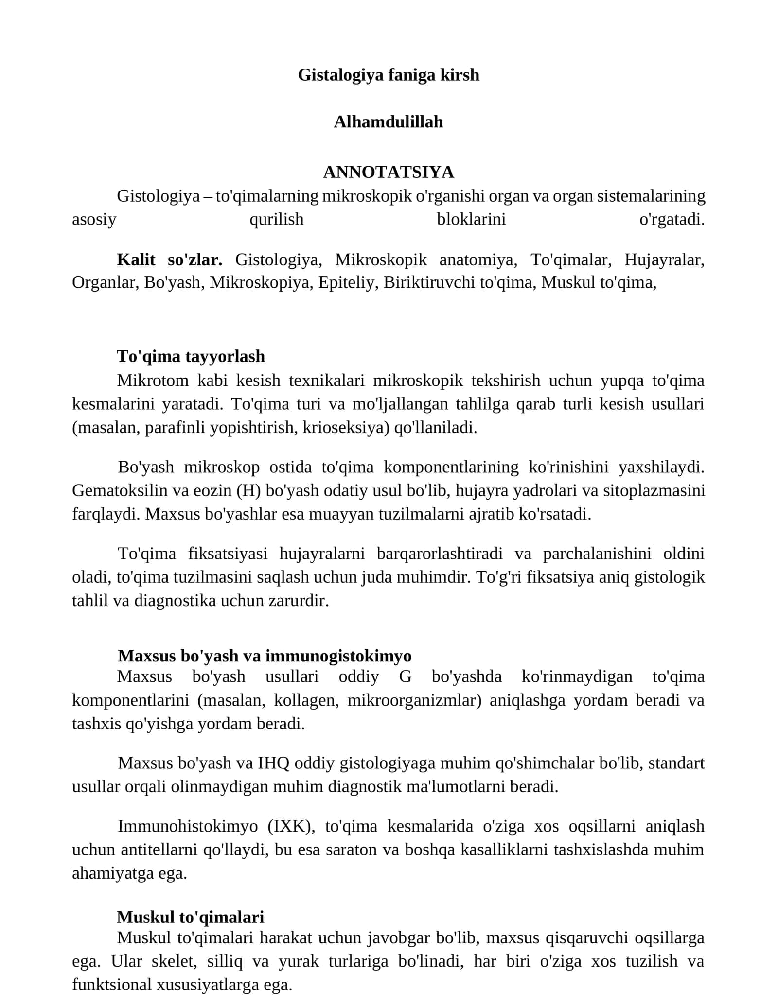 Gistologiya 1