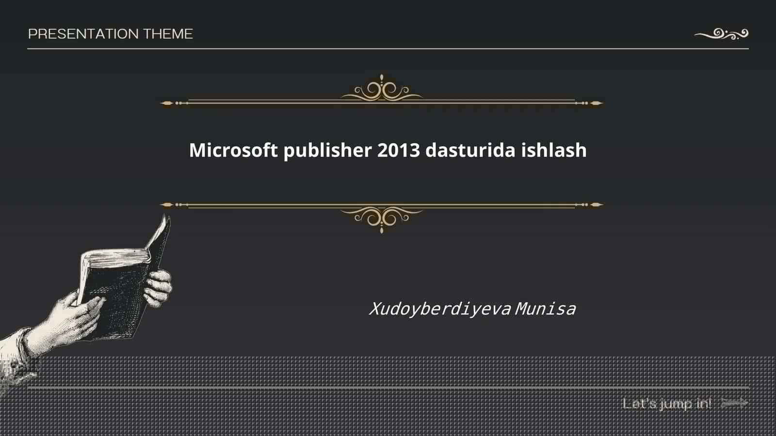 Microsoft Publisher 2013 dasturi 1