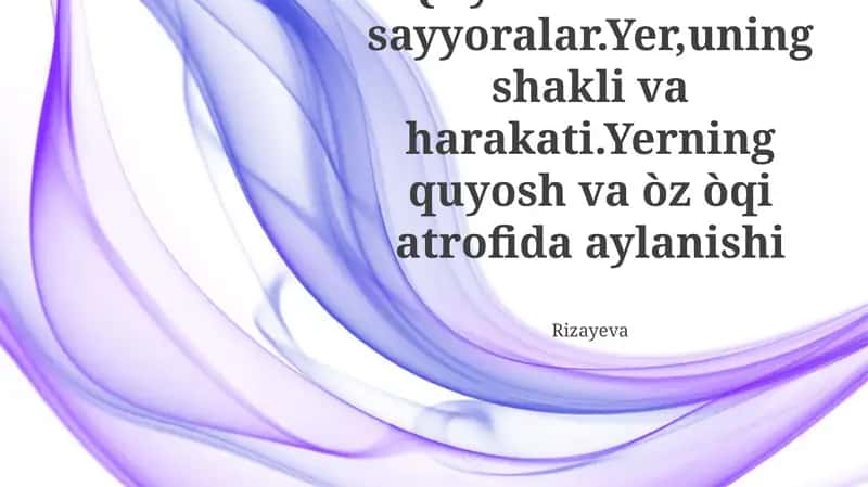 Quyosh tizimi va sayyoralar 1