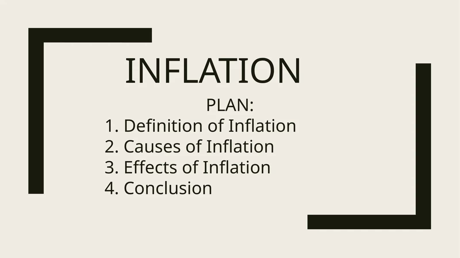 INFLATION 1