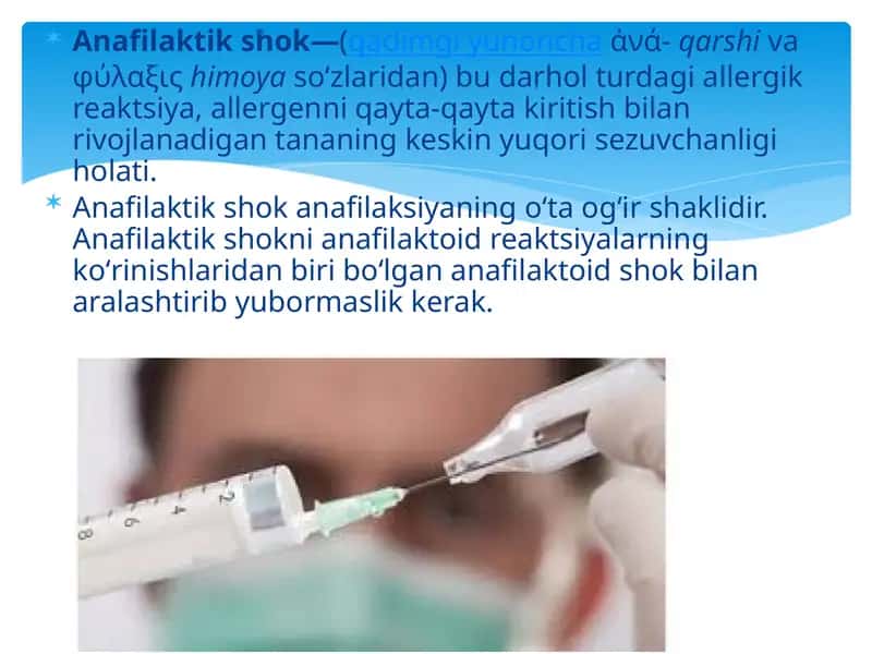 Anafilaktikshok 1