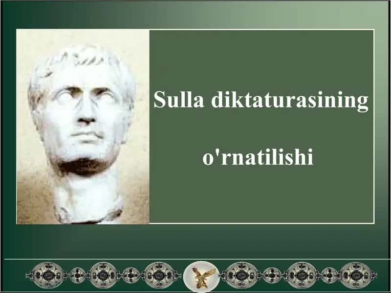 Sulla diktaturasining o'rnatilishi 1