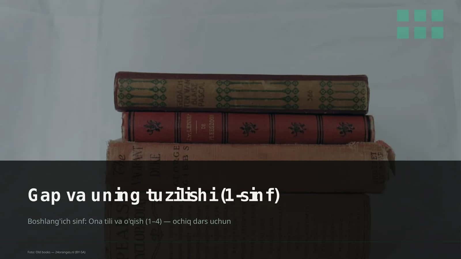 Gap va uning tuzilishi (1-sinf) 1