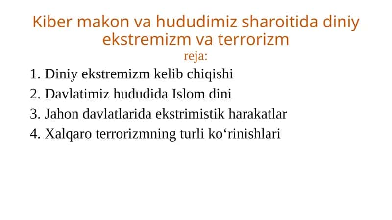 O'zbekistonda diniy tashkilotlar 1