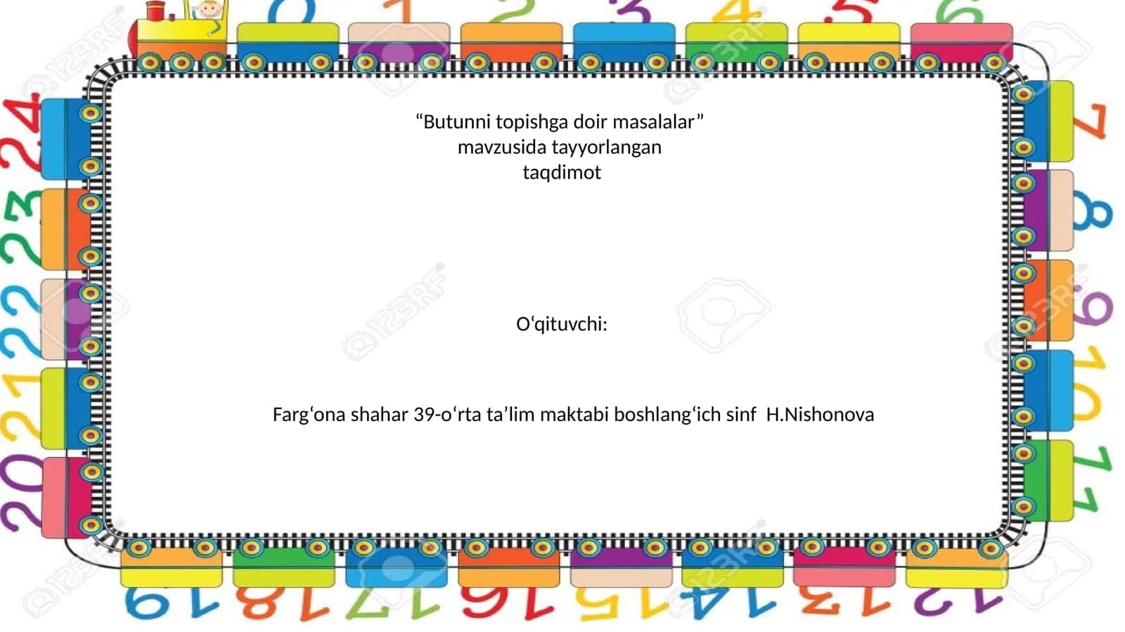 Butunni topishga doir masalalar 1