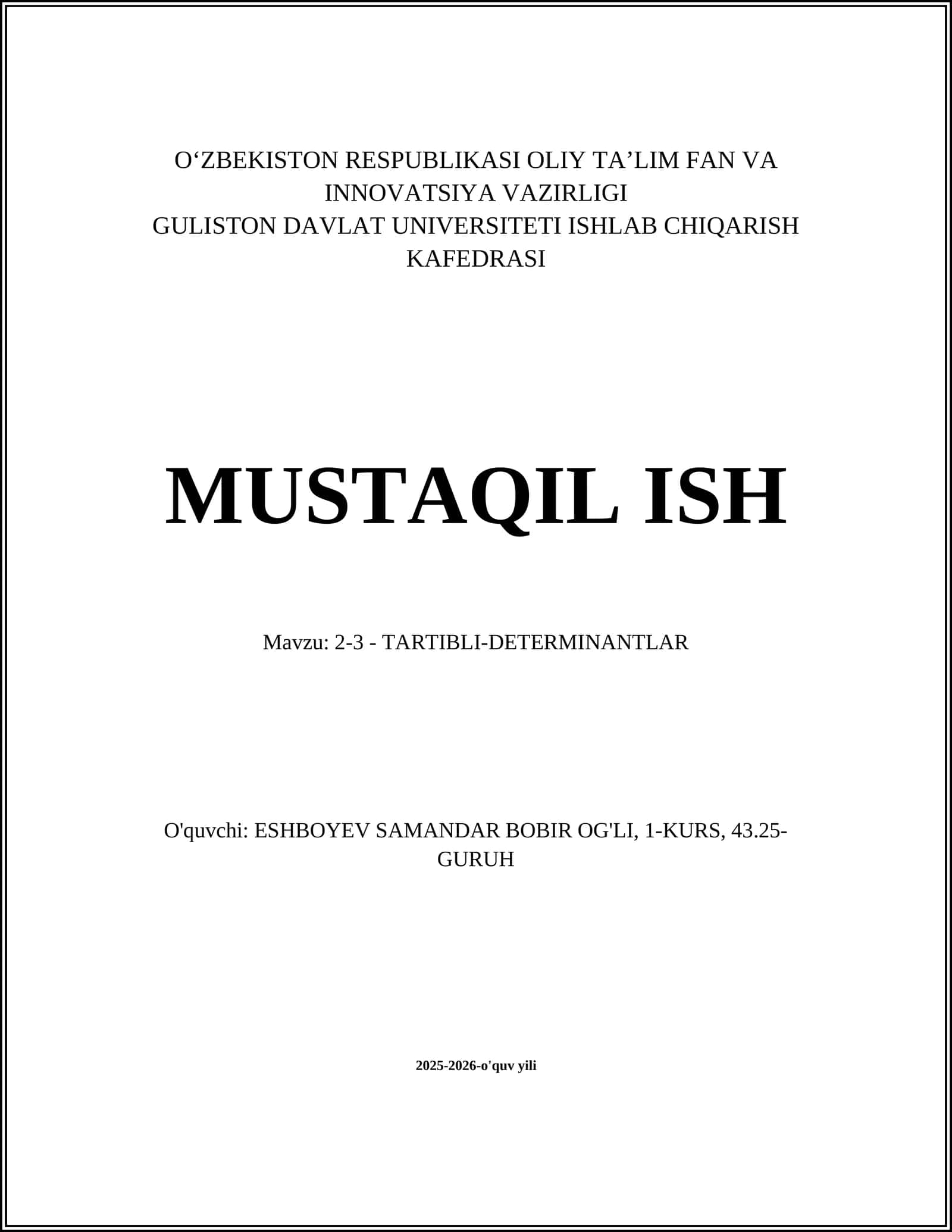 2-3 - TARTIBLI-DETERMINANTLAR 1