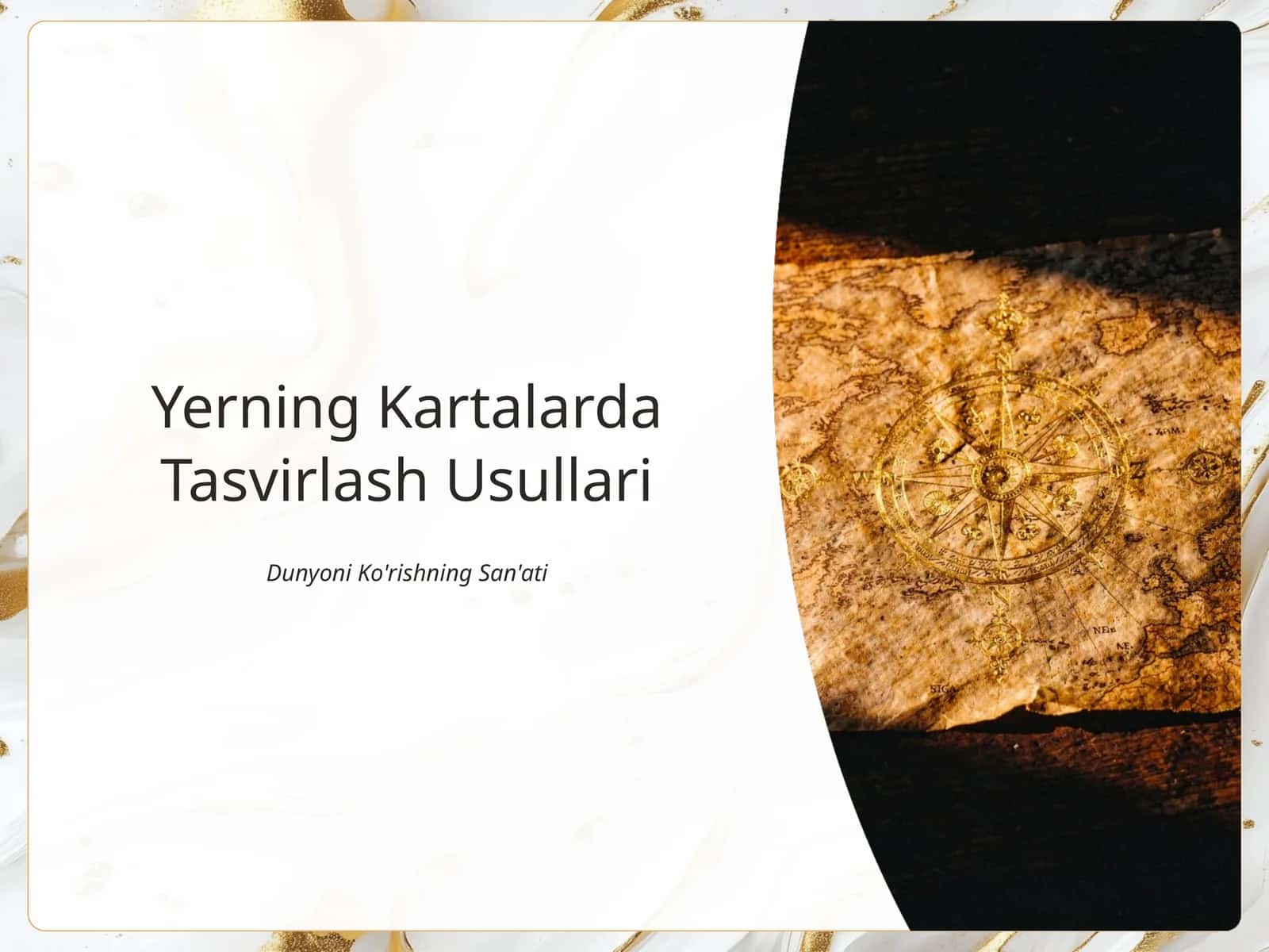 Yerning Kartalarda Tasvirlash Usullari 1