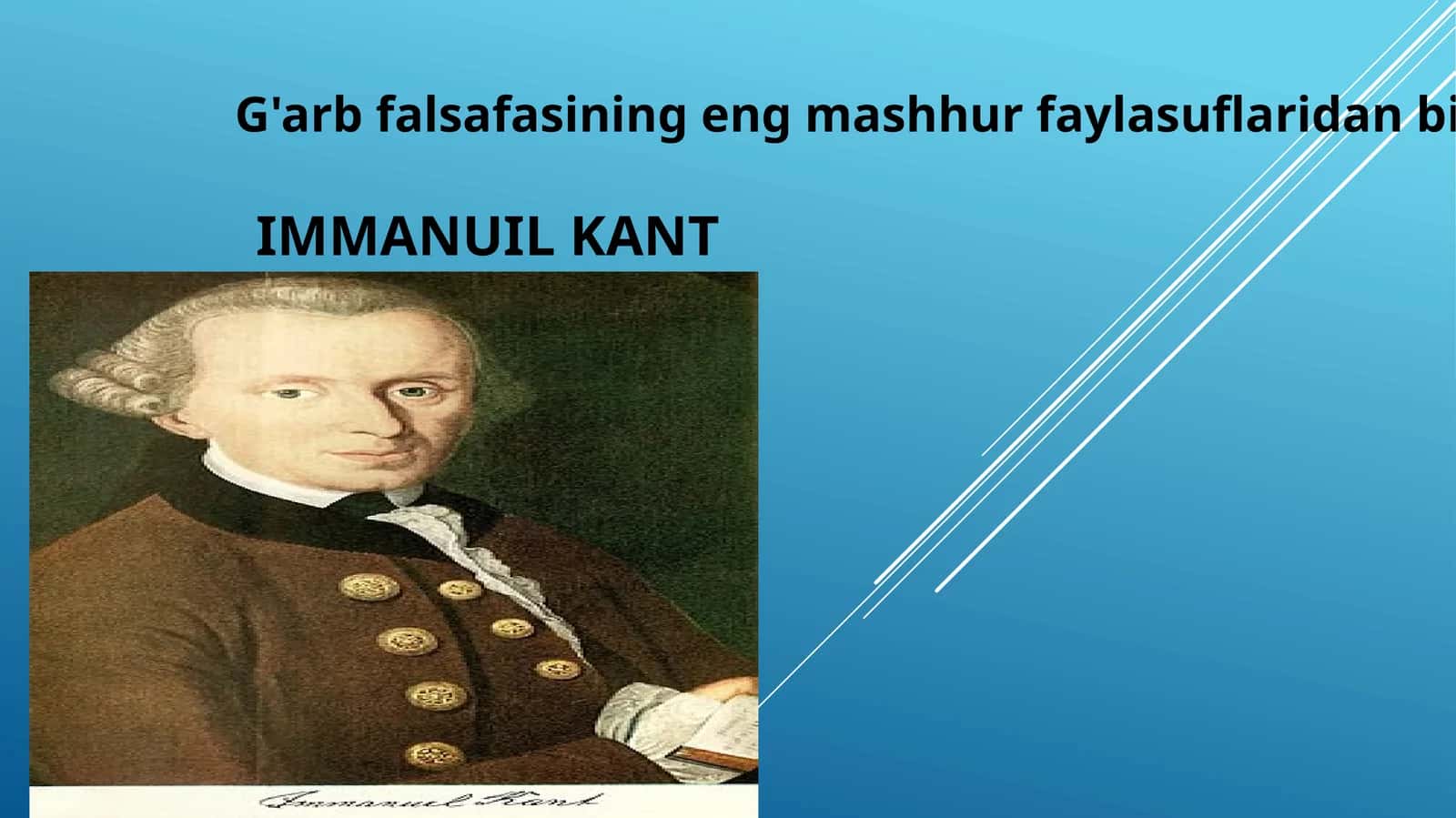 Immanuil Kant 1