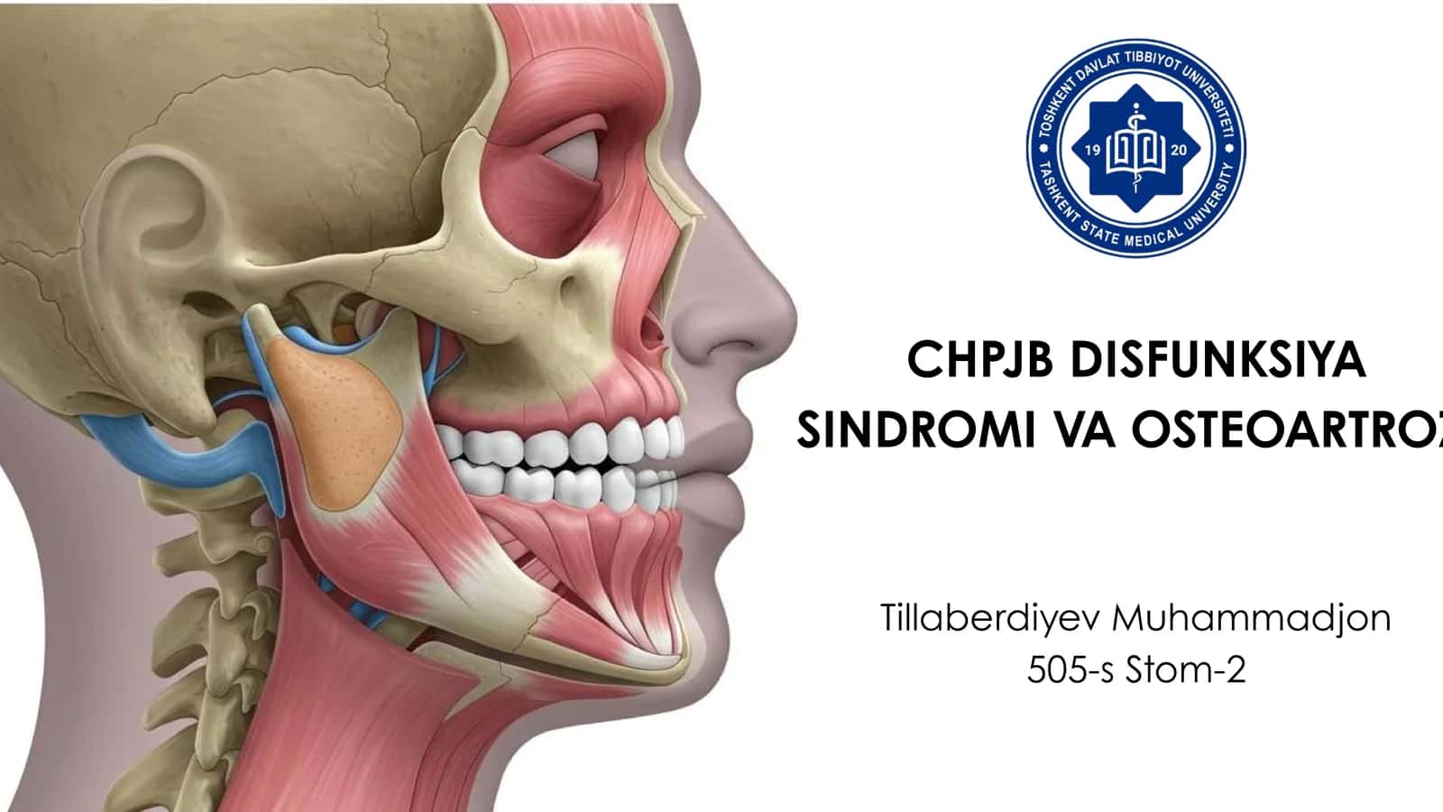 ChPJB DISFUNKSIYA SINDROMI VA OSTEOARTROZ 1
