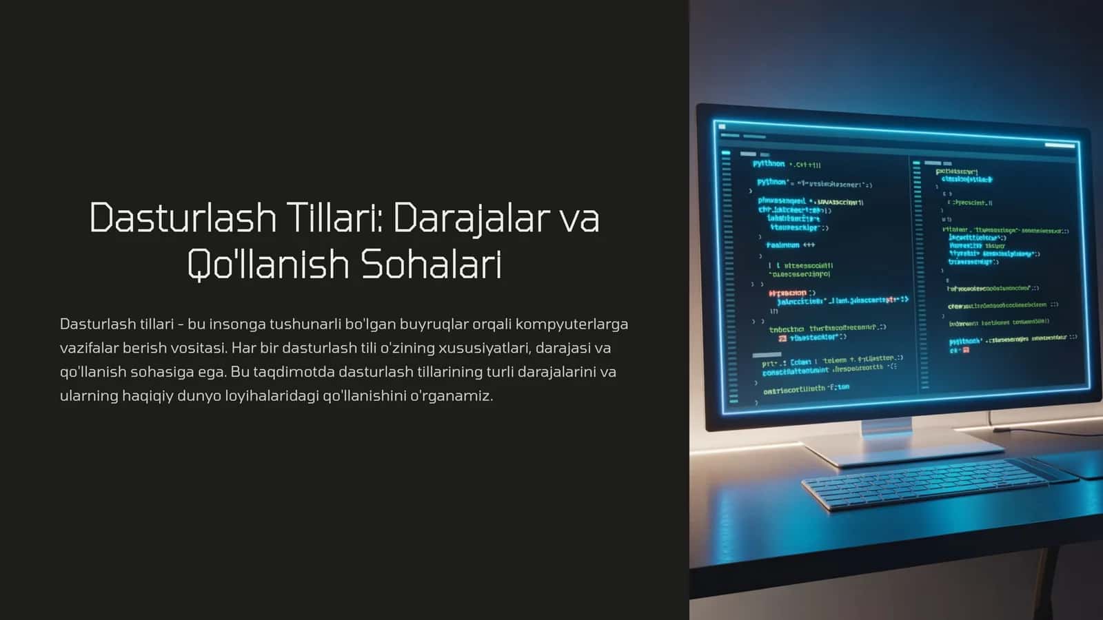 Dasturlash Tillari: Darajalar va Qo'llanish Sohalari 1