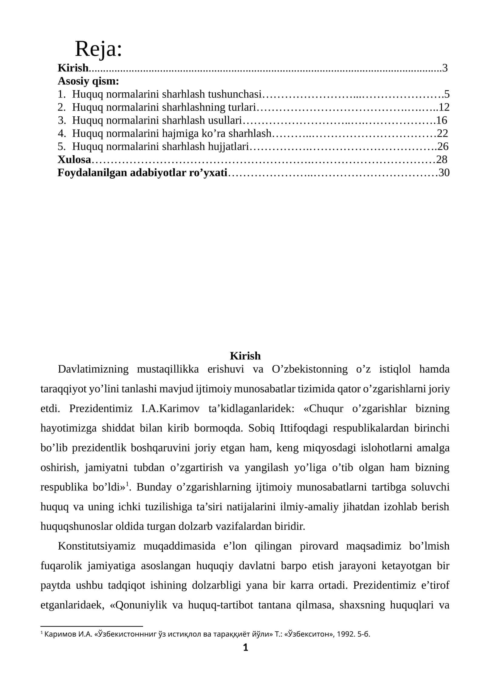 Huquq normalarini sharhlash 1