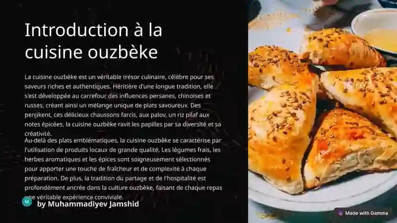 Introduction à la cuisine ouzbèke