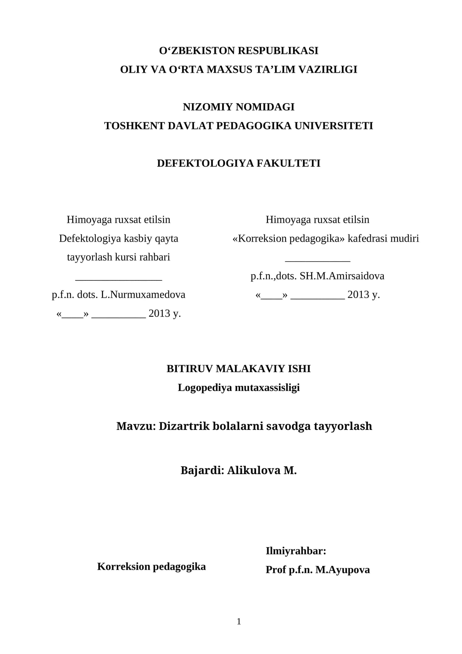 Logopediya mutaxassisligi 1