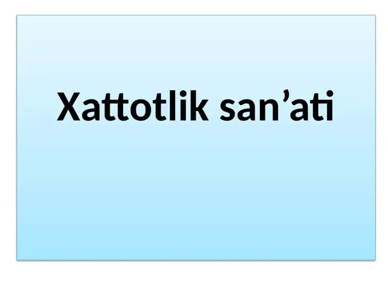 Xattotliksan’ati 1