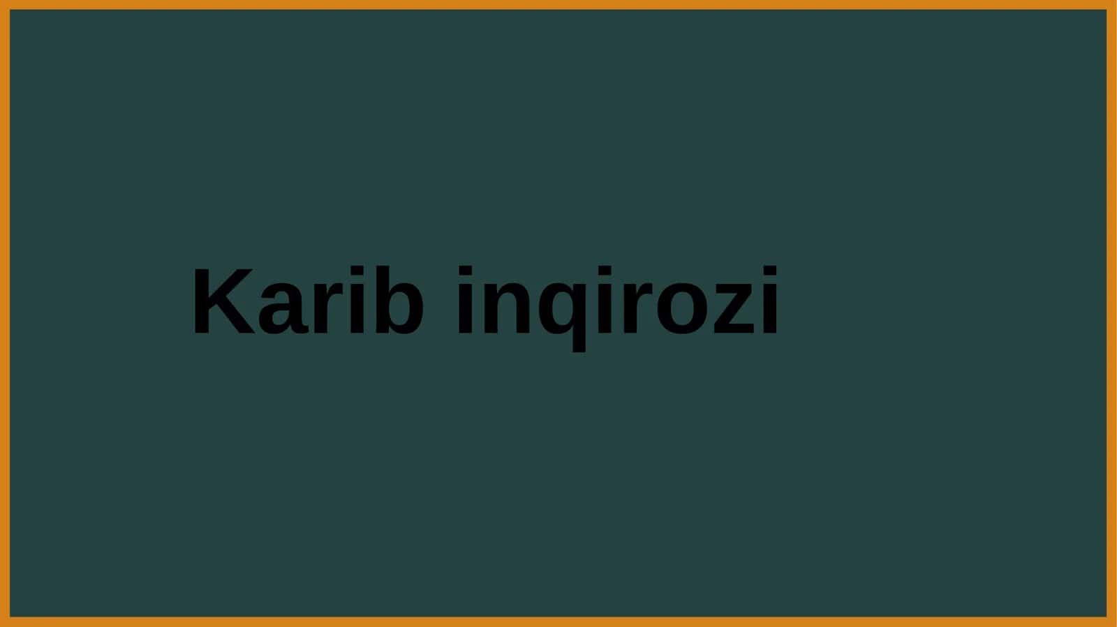 Karib inqirozi 1