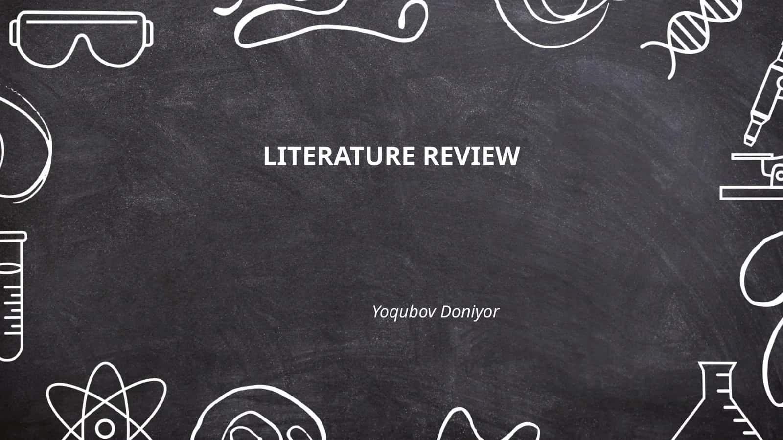 LITERATURE REVIEW 1
