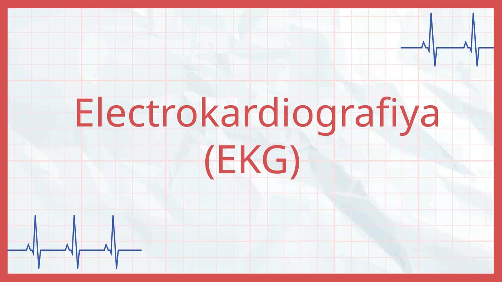 Elektrokardiografiya(EKG) 1