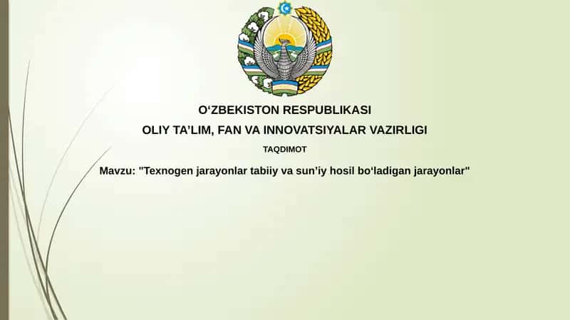 Texnogen jarayonlar 1