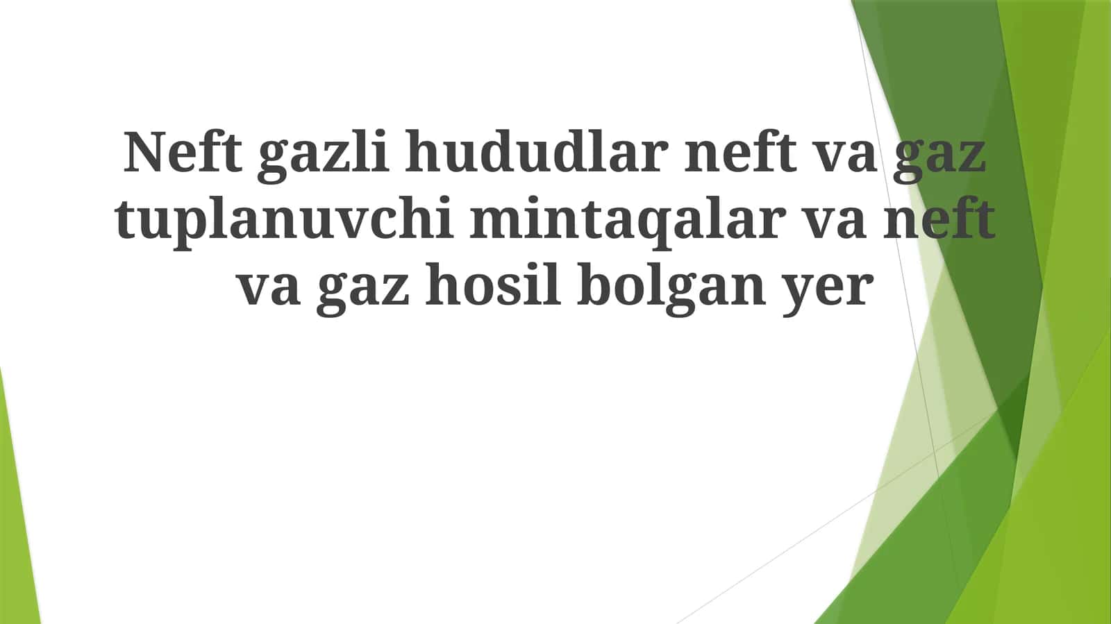 Neft va Gaz Konlarining Geologiyasi 1