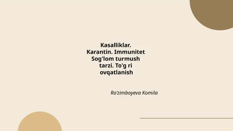 Yuqumli kasalliklarning oldini olish 1
