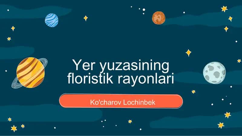 Yer yuzasining floristik rayonlari 1