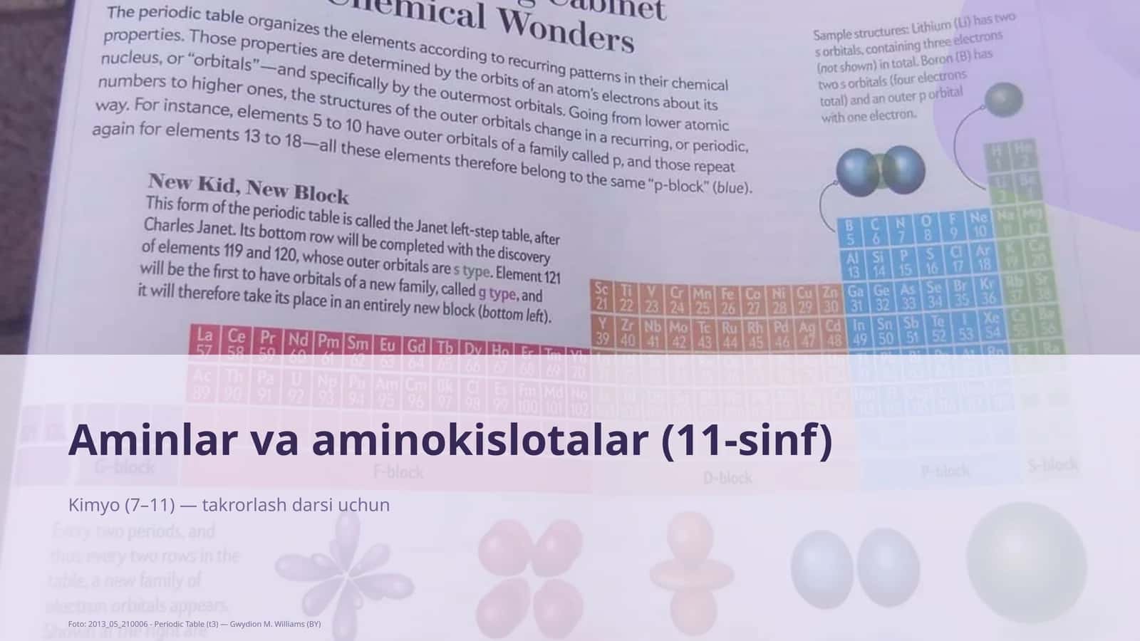 Aminlar va aminokislotalar (11-sinf) 1