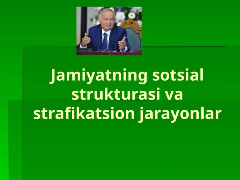 Inson va jamiyat 1