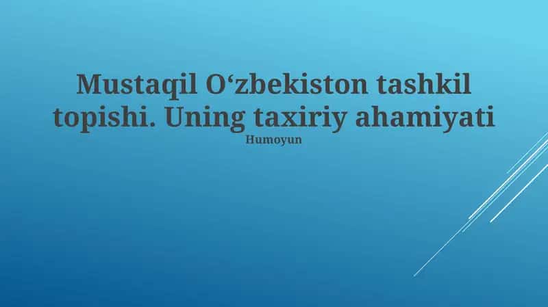 Sovet merosi O'zbekistonda 1